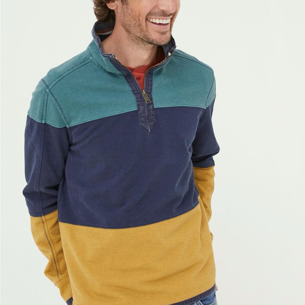 FatFace Green Airlie Cut And Sew Sweat Top